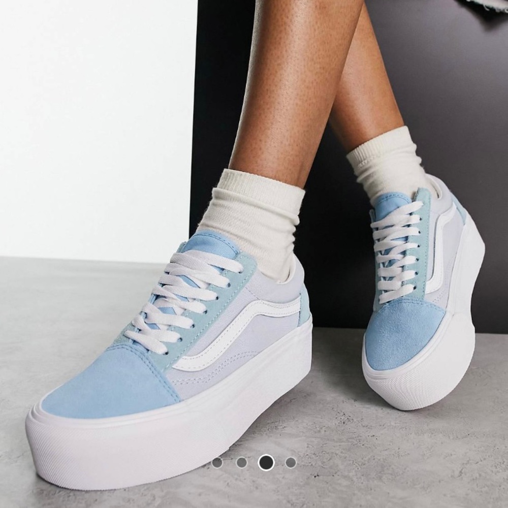 Blue Platform Vans